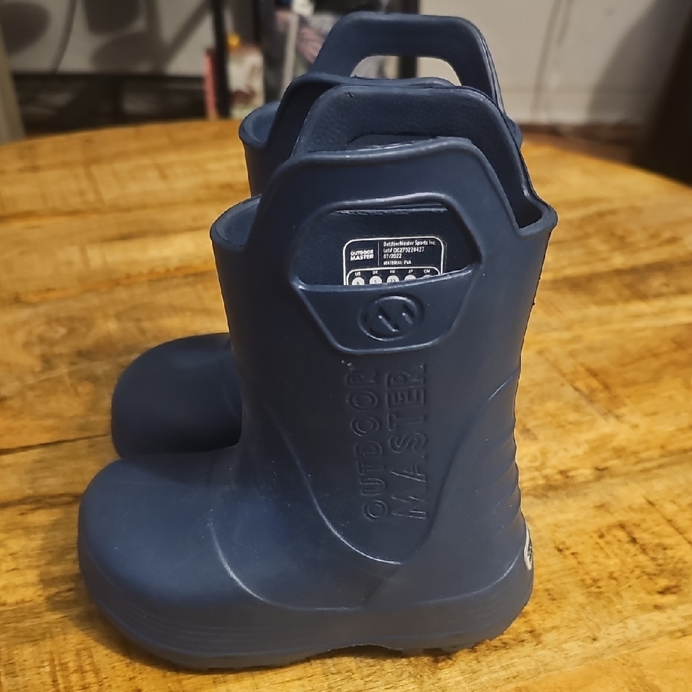 Oudoor MASTER Kids Blue RAIN Boots LIGHT WEIGHT SIZE 6